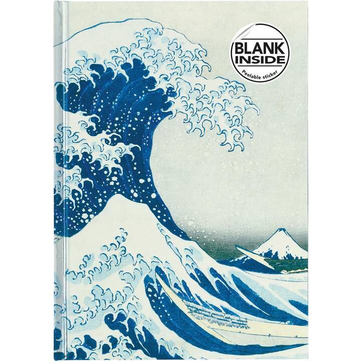 FLAME TREE Notizbuch The great wave (A5, Liniert)