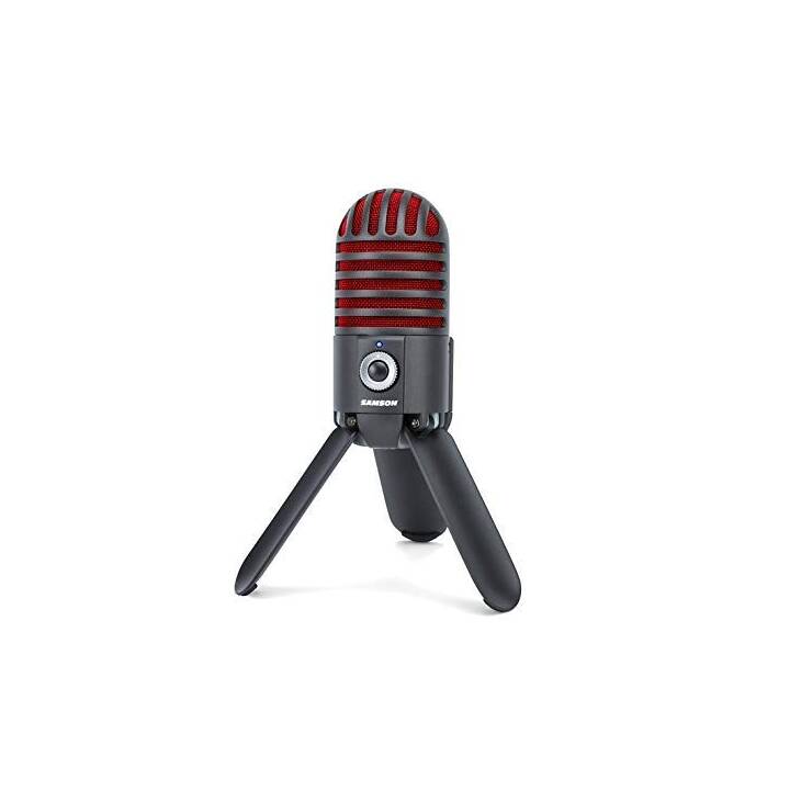 SAMSON Meteor Microfono da tavolo (Argento, Rosso)