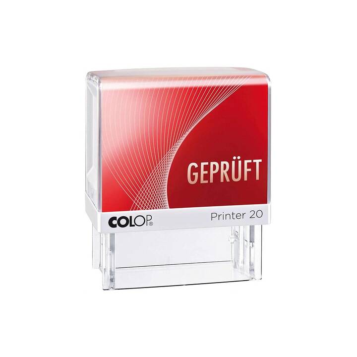 COLOP Wortstempel Printer 20 (Rot, Deutsch, 1 Stück)