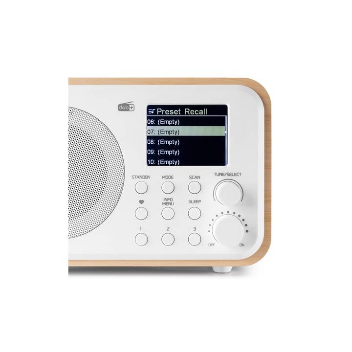 AUDIZIO Milan Radio pour cuisine / -salle de bain (Nature, Blanc)