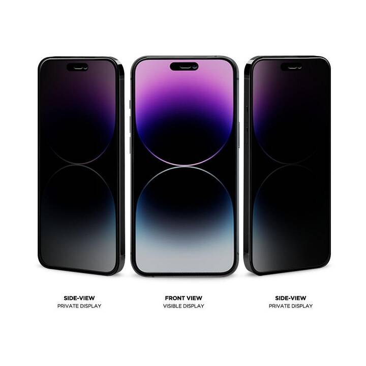 EIGER Displayschutzglas Mountain Glass Privacy (iPhone 15, iPhone 15 Pro)