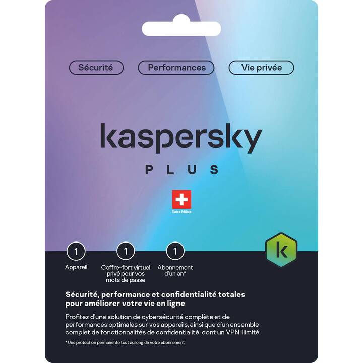 KASPERSKY LAB Plus (Abbonamento, 1x, 12 Mesi, Francese)