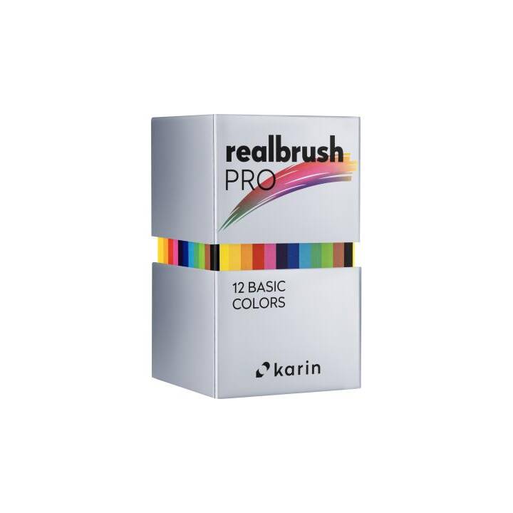 KARIN Real Brush Pro Pennarello (Multicolore, 12 pezzo)