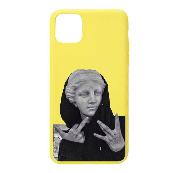 EG cover posteriore per iPhone 13 Pro Max 6.7" (2021) - giallo - statua