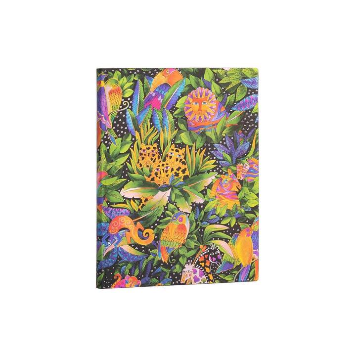 PAPERBLANKS Carnets Flexis Jungle (17.5 cm x 22.5 cm, En blanc)