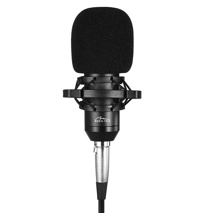 MEDIA TECH MT397K Microfono studio (Nero)