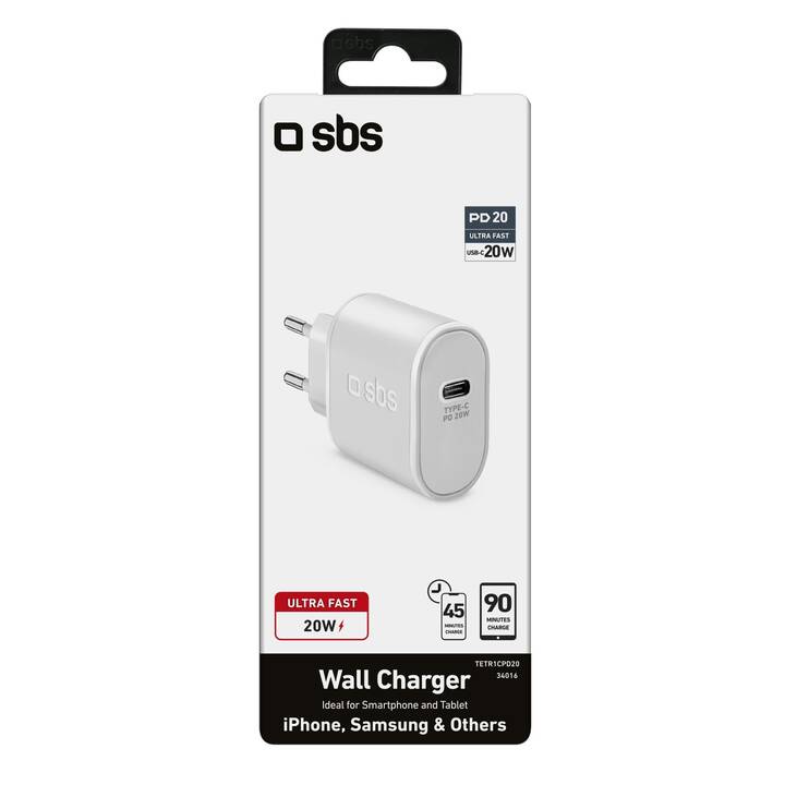 SBS Caricabatteria da parete (USB-C)