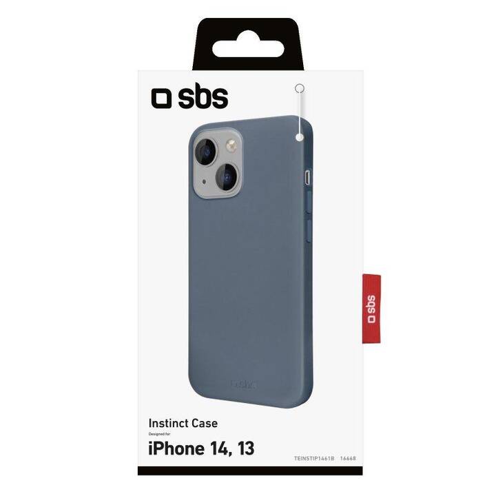 SBS Backcover Instinct (iPhone 13, iPhone 14, Bleu)