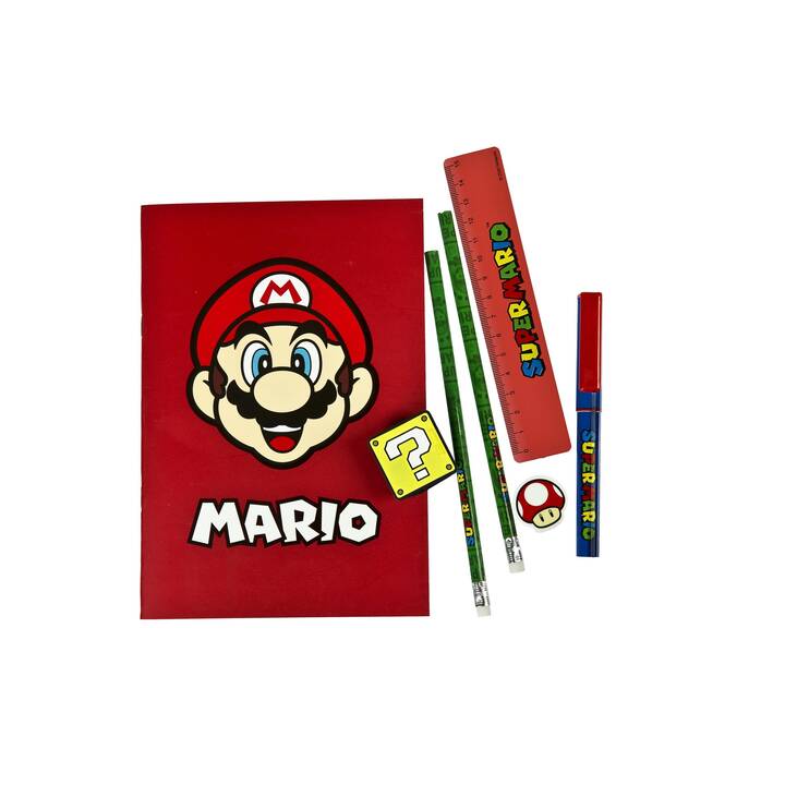 UNDERCOVER Notiz-Set Super Mario (Grün, Rot, Blau)
