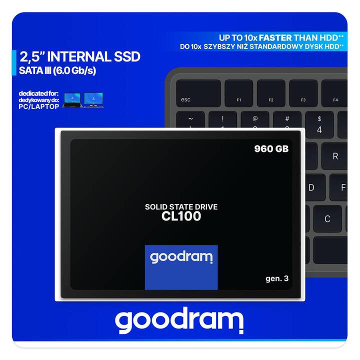 GOODRAM CL100 (SATA-III, 960 GB)