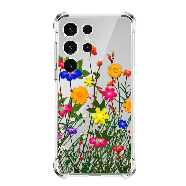EG Backcover (Galaxy S23 Ultra, Blumen, Mehrfarbig)