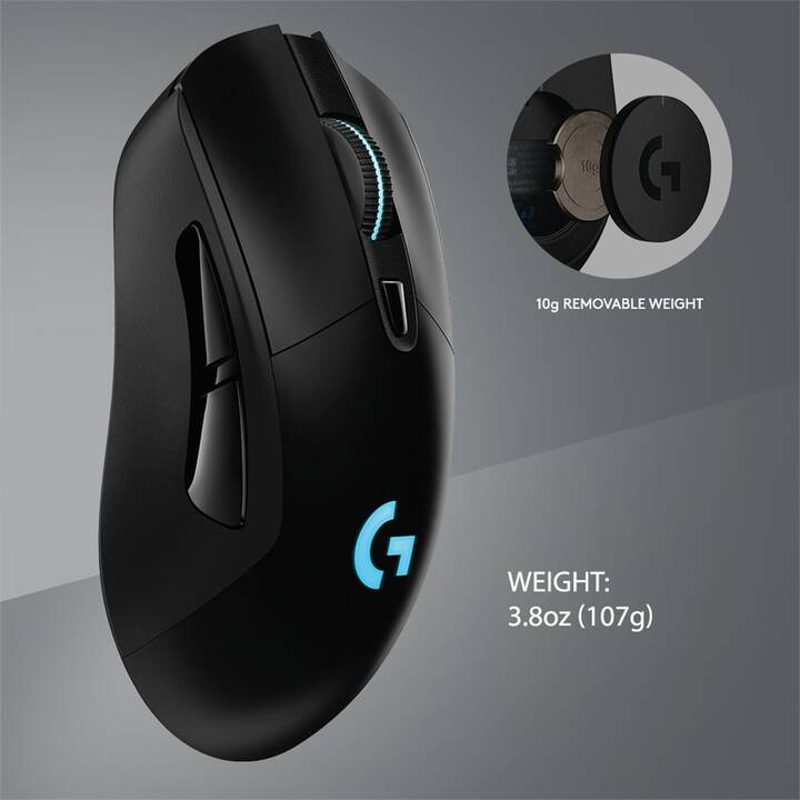 LOGITECH G703 Lightspeed Maus (Kabellos, Gaming)