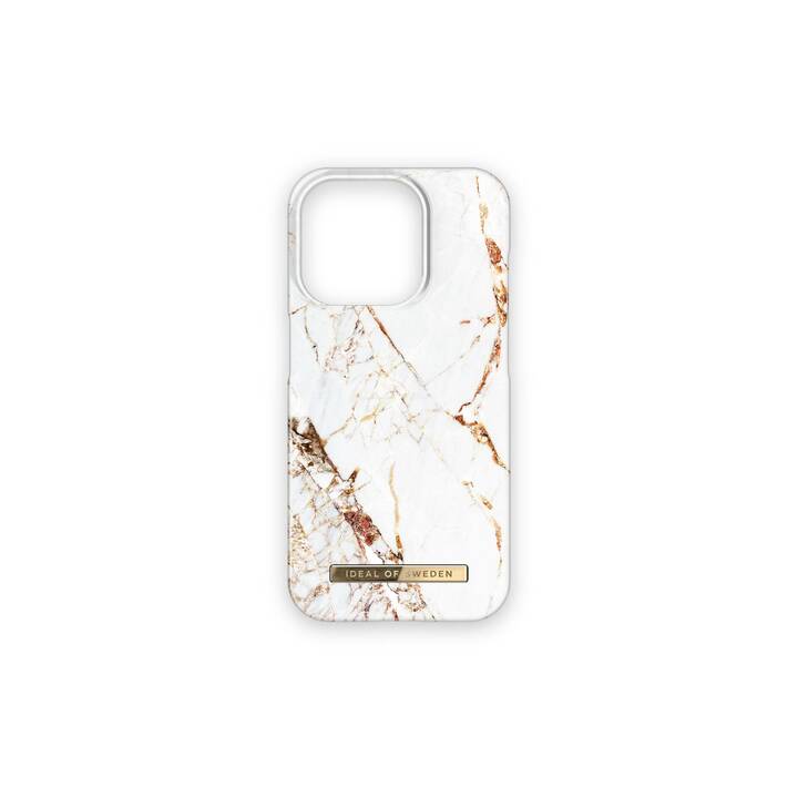IDEAL OF SWEDEN Backcover (iPhone 15 Pro, Oro, Bianco)