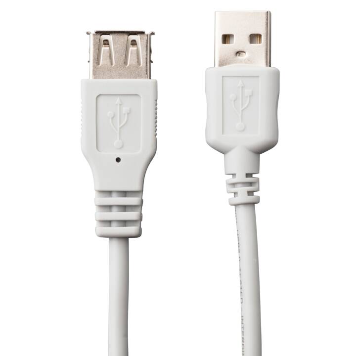 INTERTRONIC Câble USB (USB 2.0 de type A, USB 2.0 de type A, 1.8 m)
