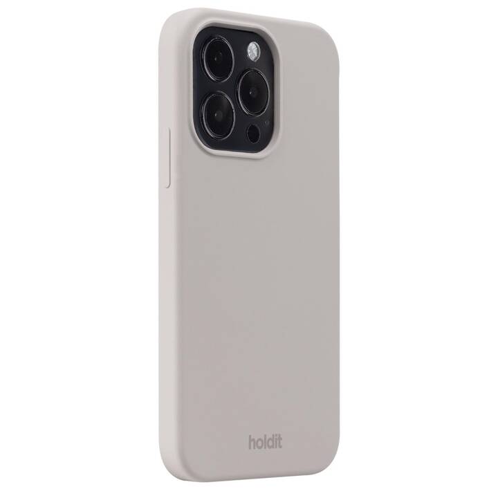 HOLDIT Backcover (iPhone 15 Pro, Grigio talpa)
