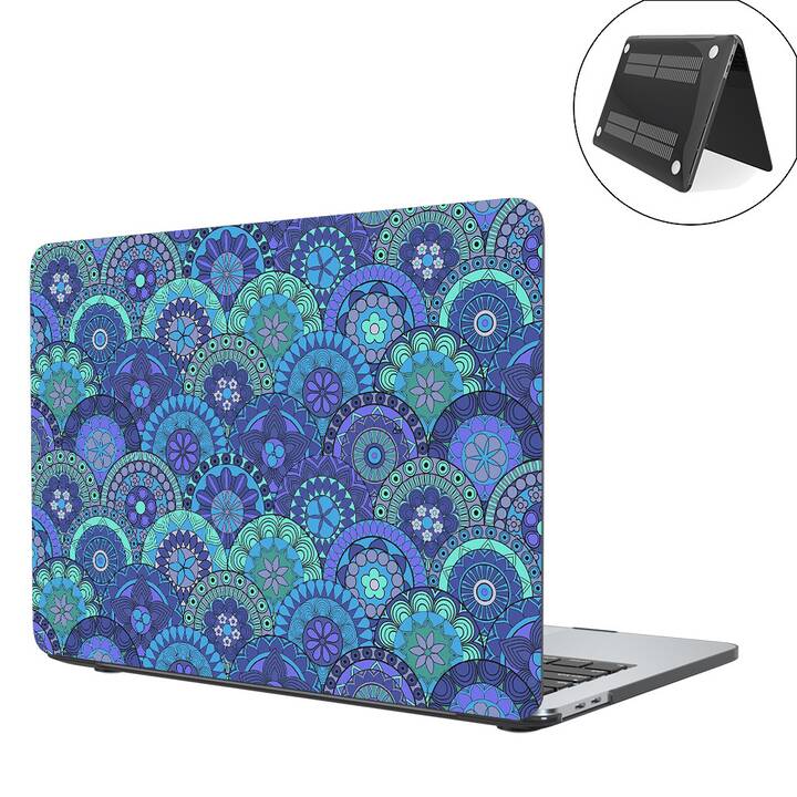 EG coque pour MacBook Air 13" (puce Apple M1) (2020) - bleu - mandala