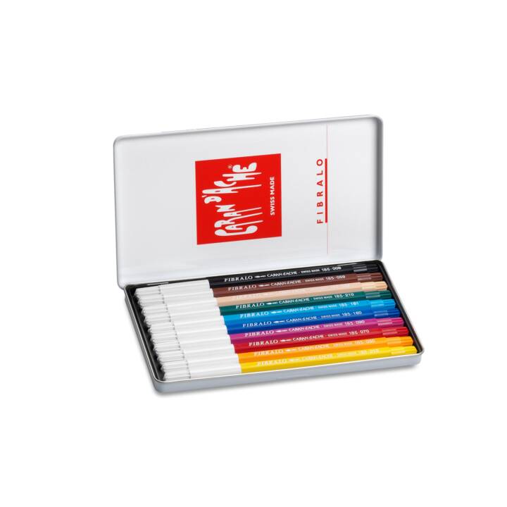 CARAN D'ACHE Fibralo Filzstift (Mehrfarbig, 10 Stück)