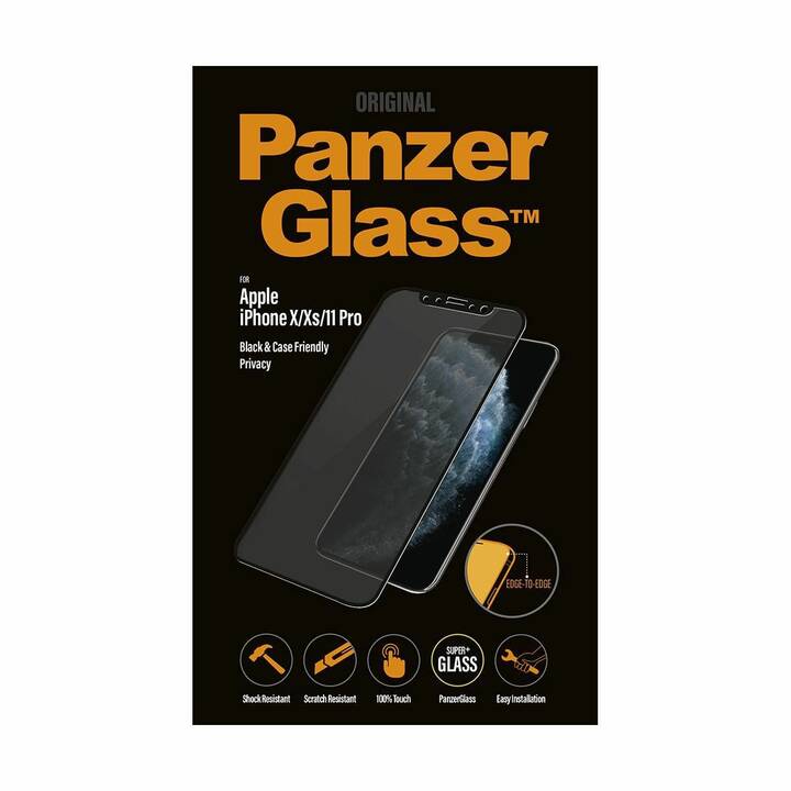PANZERGLASS Displayschutzfolie Privacy (iPhone 11 Pro, iPhone XS, iPhone X, 1 Stück)