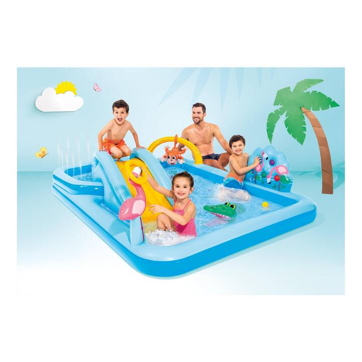 INTEX Piscinetta Jungle Adventure Play Center (493 l, 198 cm x 244 cm x 71 cm)