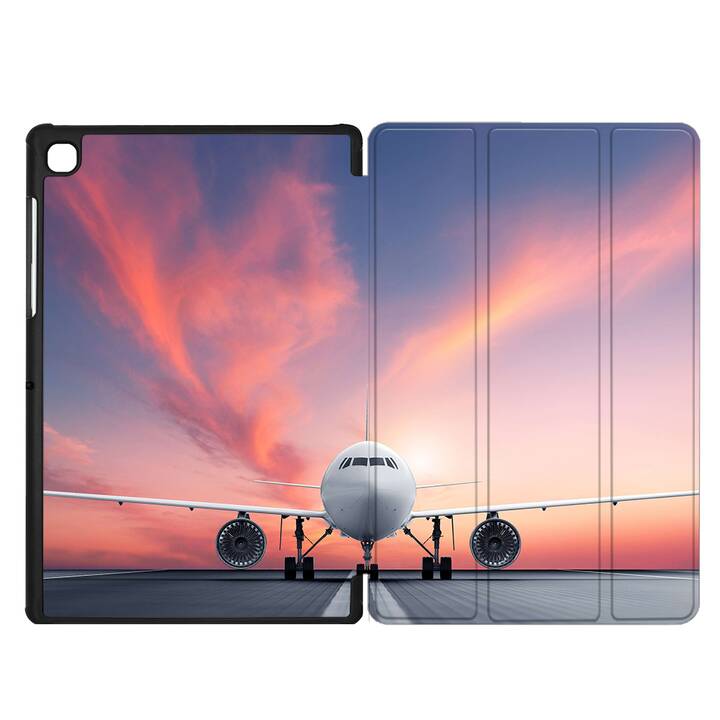 EG Hülle für Samsung Galaxy Tab A7 Lite 8.7" (2021) - orange - Flugzeug