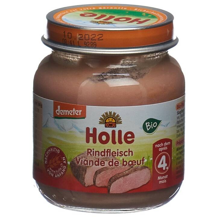 HOLLE Purée de viande Bouillie (125 g)