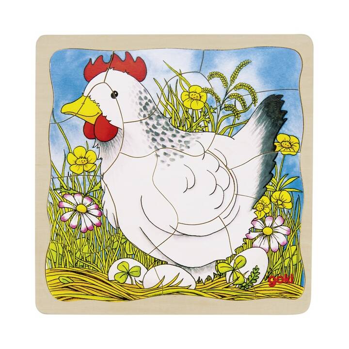 GOKI Animaux Puzzle board (4 x 44 x)