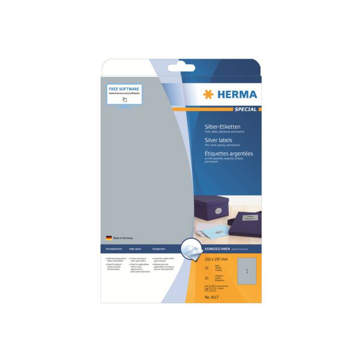 HERMA Foglie etichette per stampante (297 x 210 mm)