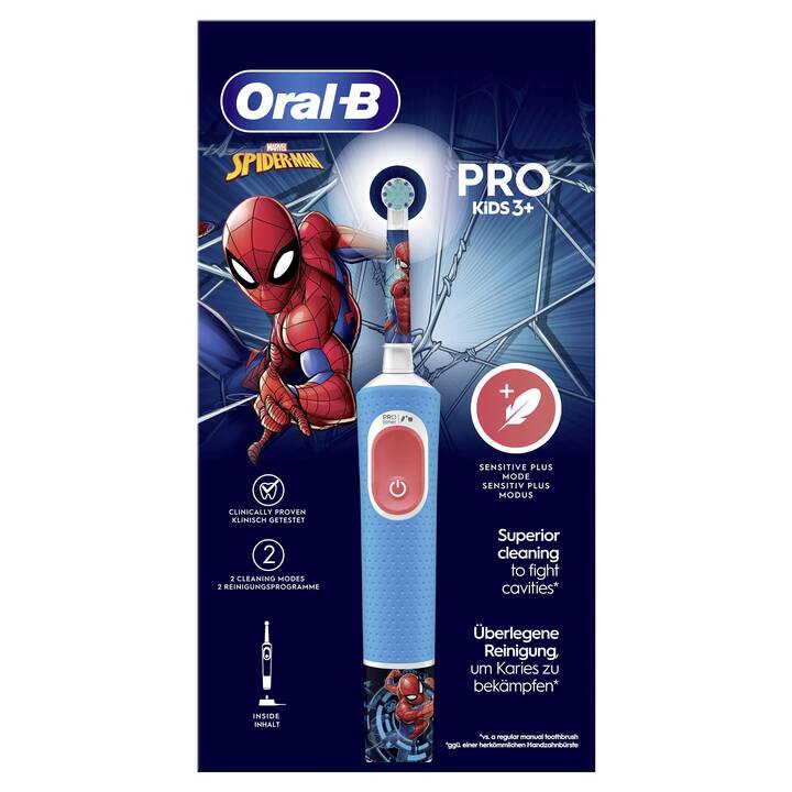 ORAL-B Vitality Pro 103 Kids Mix Frozen/Spiderman (Blu, Multicolore)