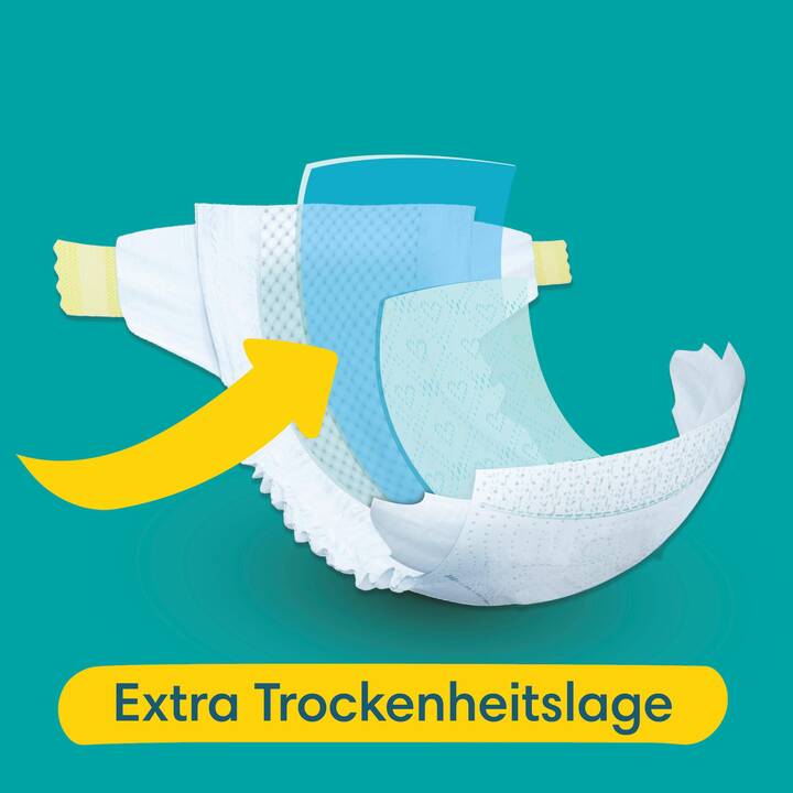 Pampers Couches Taille 4+ (10-15 kg), Baby-Dry, 152 Couches Bébé