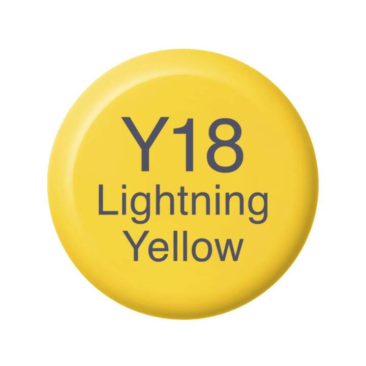 COPIC Encre Y18 - Lightning Yellow (Jaune, 12 ml)