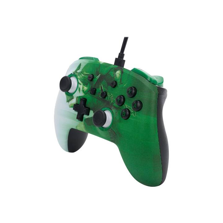 POWER A Heroic Link Manette (Vert, Blanc)