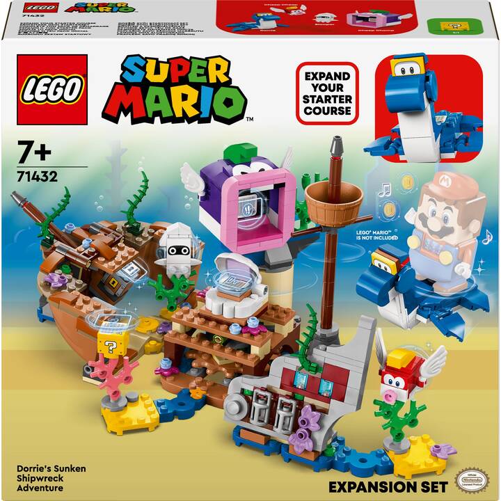 LEGO Super Mario Ensemble d'extension Aventure dans l'épave engloutie avec Dorrie (71432)
