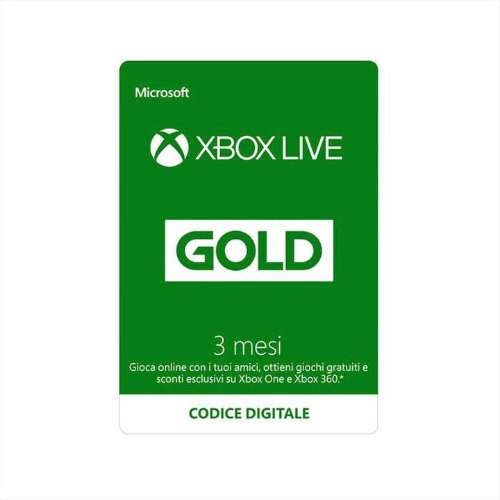 Xbox Live Gold 3 Mois (ESD, IT)