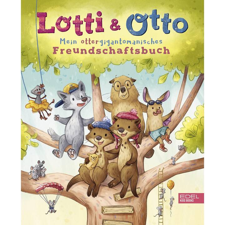 EDEL DISTRIBUTION Tagebuch Lotti und Otto – Mein ottergigantomanisches Freundschaftsbuch (17.5 cm x 1 cm x 21.5 cm, Mehrfarbig)