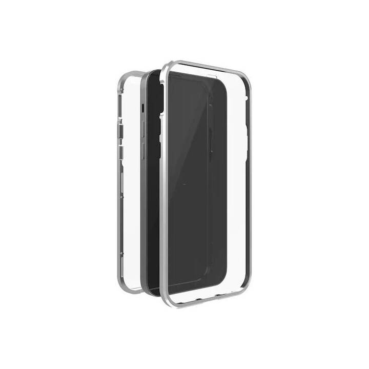 BLACK ROCK Hardcase 360° (iPhone 14 Plus, Silber, Transparent)