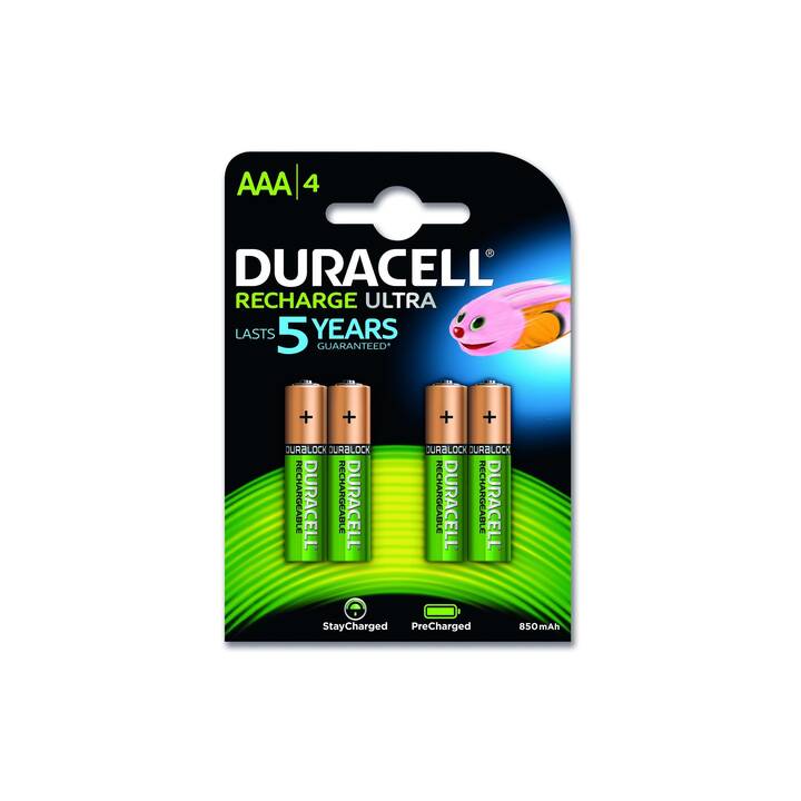 DURACELL Batterie (AAA / Micro / LR03, 4 Stück)