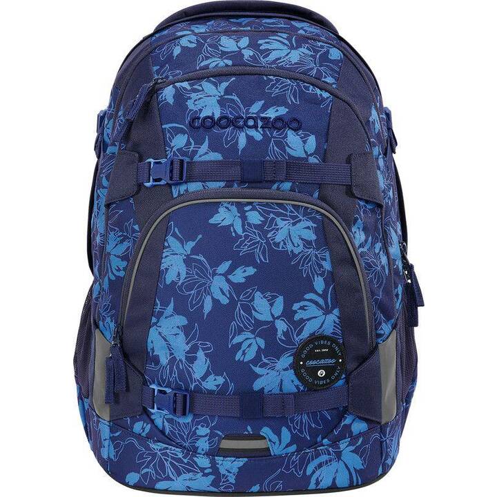 COOCAZOO Cartable Maté Mate Tropical Night (30 l, Bleu de Prusse, Bleu foncé, Bleu)