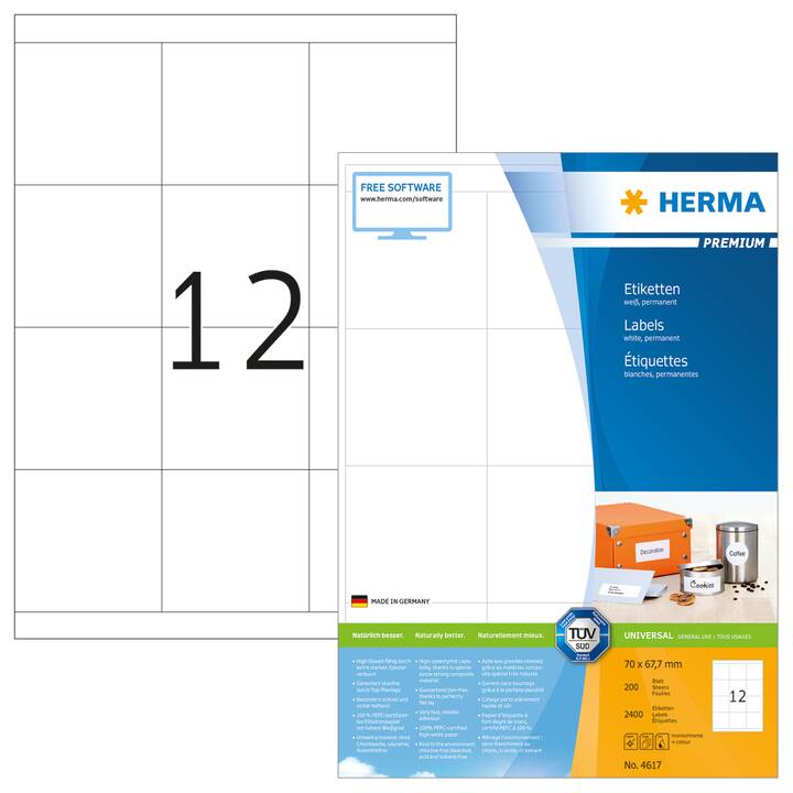 HERMA Premium (67.7 x 70 mm)