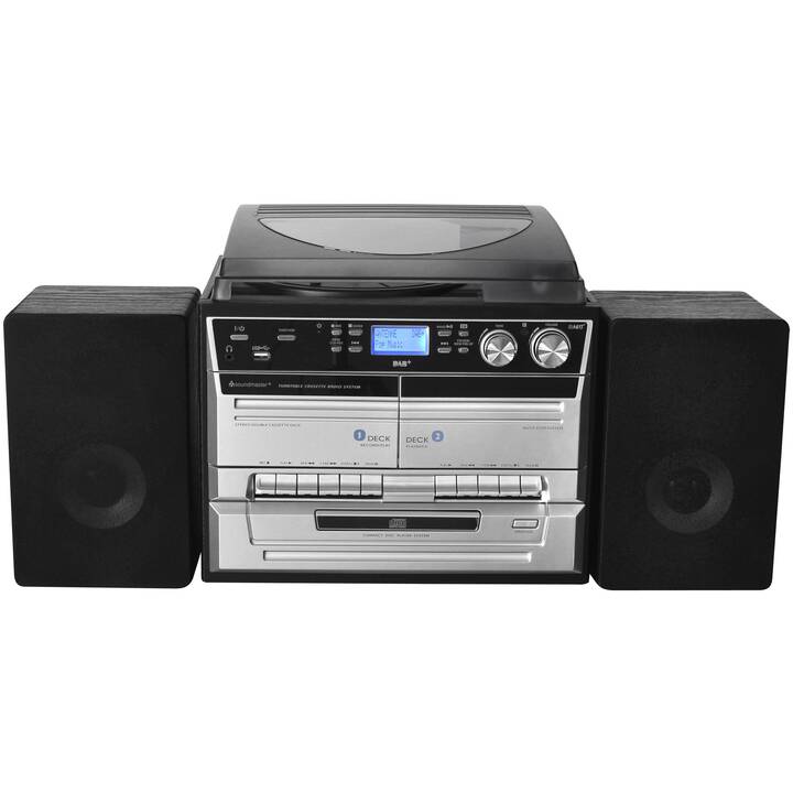 SOUNDMASTER Musiccentre (Schwarz, Bluetooth, CD)