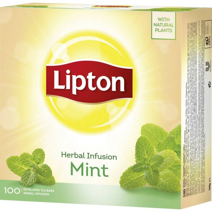 LIPTON Sachets de thé Thé aux herbes Mint (100 Pièce)