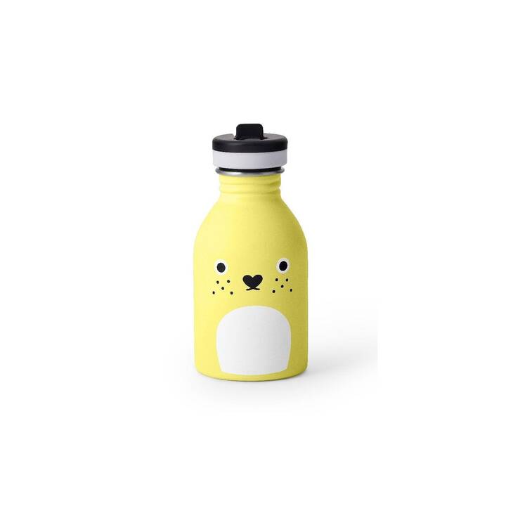NOODOLL X 24BOTTLES Kindertrinkflasche Ricecracker (250 ml, Gelb)