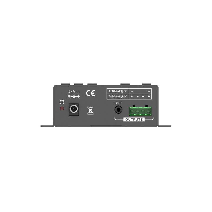 PURELINK PT-AA220 (Stereoverstärker, Grau)