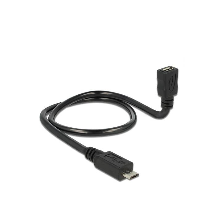 DELOCK Cavo USB (Micro USB 2.0 di tipo B, Micro USB 2.0 di tipo B, 50 cm)