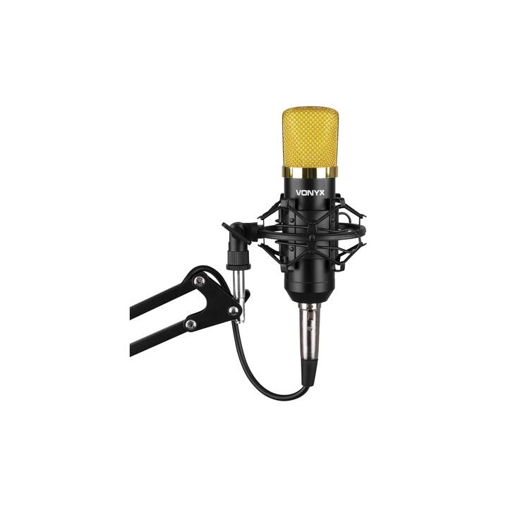 VONYX CMS400B Microphone directionnel (Noir, Doré)