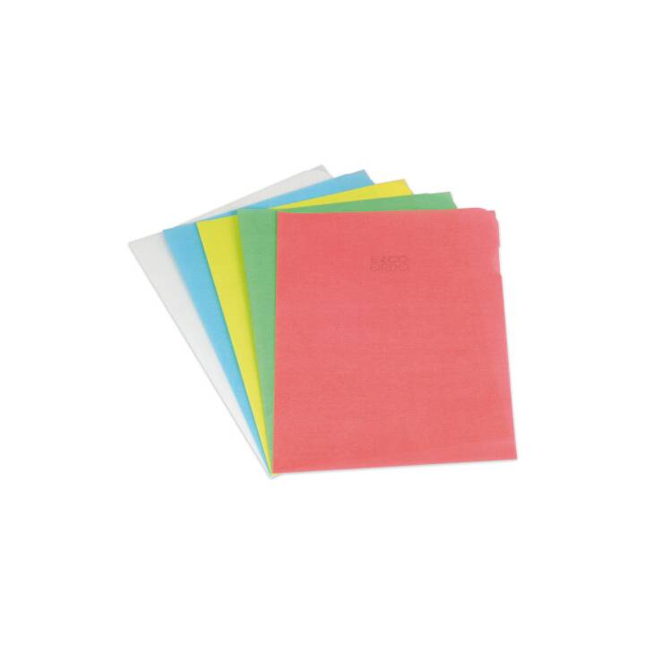 ELCO Dossier d'organisation (Jaune, Bleu, Vert, Blanc, Rouge, A4, 100 pièce)