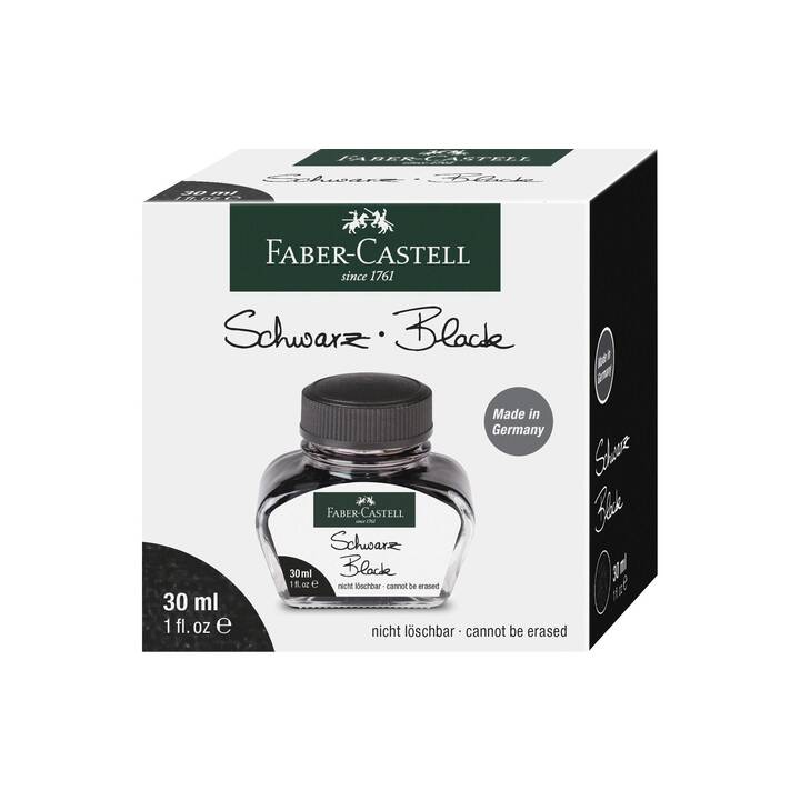 FABER-CASTELL Inchiostro (Nero, 30 ml)