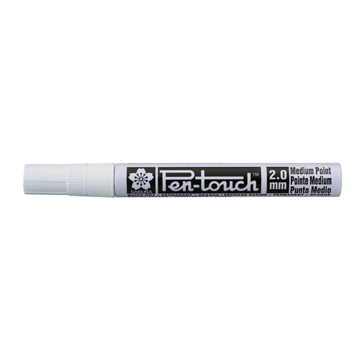 SAKURA Marqueur permanent Pen-Touch (Blanc, 1 pièce)