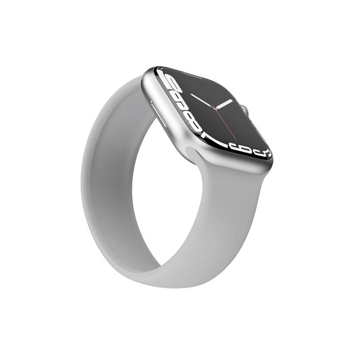 VONMÄHLEN Solo Loop Bracelet (Apple Watch 40 mm / 41 mm / 38 mm, Gris clair)