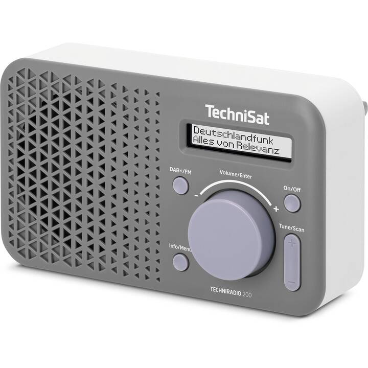 TECHNISAT Techniradio 200 Radio digitale (Grigio, Bianco)