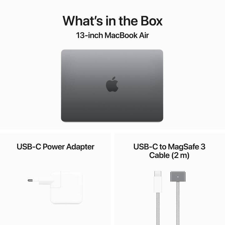APPLE MacBook Air 2024 (13.6", Apple M3 Chip, 8 GB RAM, 512 GB SSD)